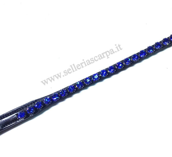 FRONTALINO MARRONE A U CON STRASS FRONTALINO MARRONE A U CON STRASS