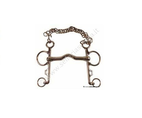 PELHAM INT. INOX IMB. 20 MM PONTE BASSO CON BARBOZZALE