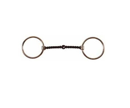 FILETTO WESTERN INOX ANELLI IMB. TORCIGLIONE GROSSO FERRO NERO
