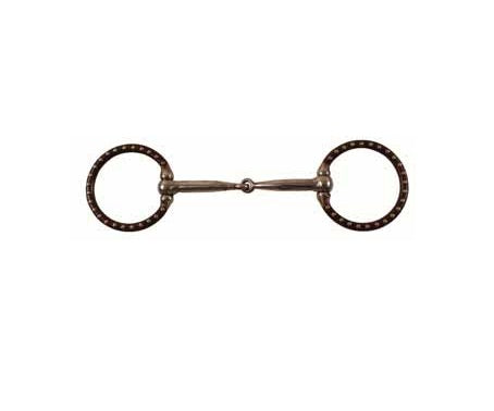 FILETTO WESTERN SNOD. FERRO BRUN. IMB. INSERTI RAME ANELLI "NON ROTANTI" DECO.