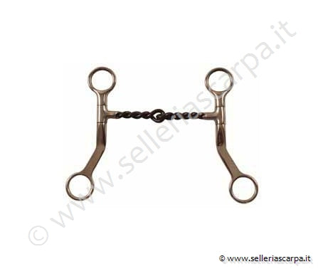 MORSO WESTERN INOX SNOD. IMB. FERRO NERO TORCIGLIONE ASTE CORTE PIATTE
