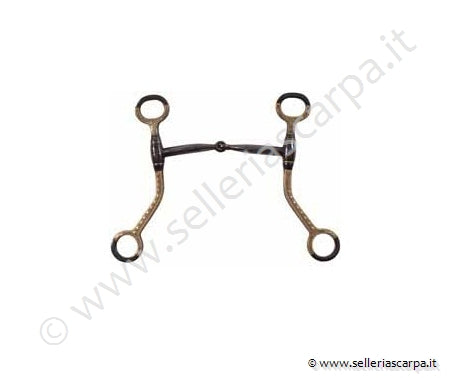 MORSO WESTERN SNOD. FERRO BLU IMB. INSERTI RAME ASTE CORTE PIATTE DECORATE