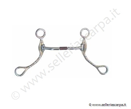 MORSO WESTERN INOX IMB. SEMISNODO INSERTI RAME ASTE LUNGHE DECORATE