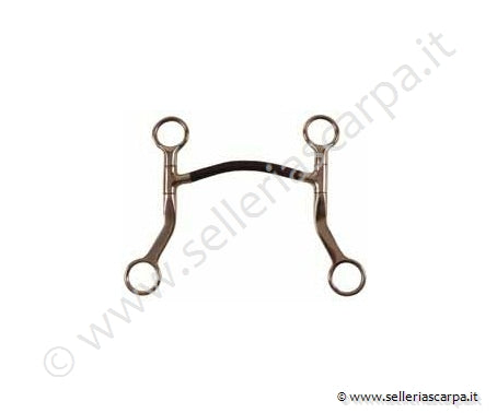 MORSO WESTERN INTERO INOX IMB. DIRITTA FERRO NERO ASTE CORTE PIATTE