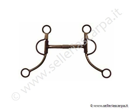 MORSO WESTERN FERRO BRUNITO IMB. SEMI-SNODO INSERTI RAME ASTE LUNGHE DECORATE