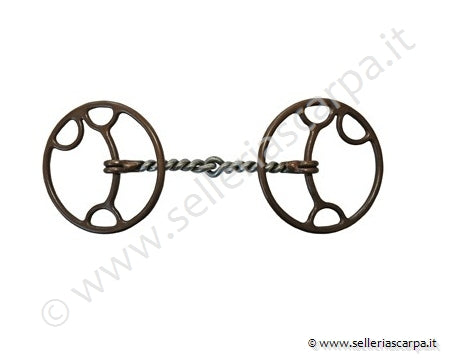 FILETTO ANELLI METALAB TIPO GONZALES FERRO BRUNITO IMB. INOX TORCIGLIONE