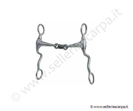 MORSO WESTERN METALAB ALLUM. IMB. GIOCO-LINGUA RAME ASTE CURVE LUNGHE