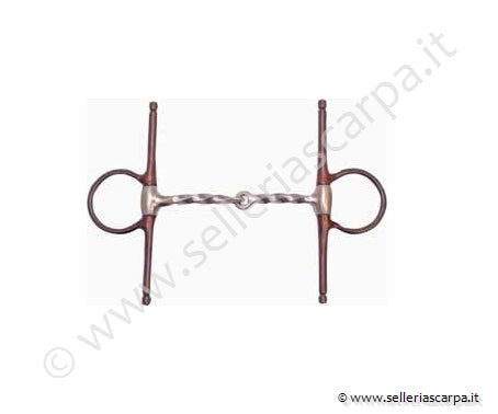 FILETTO WESTERN METALAB  SNOD. ASTE FER. BRUN. IMB. TORCIGLIONE GROSSO
