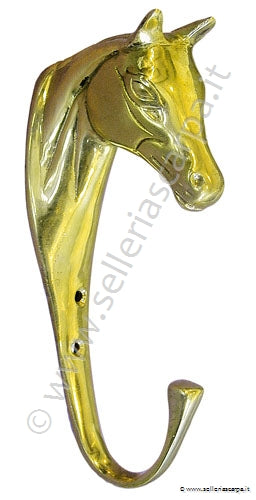 PORTABRIGLIE -TESTA DI CAVALLO- IN OTTONE