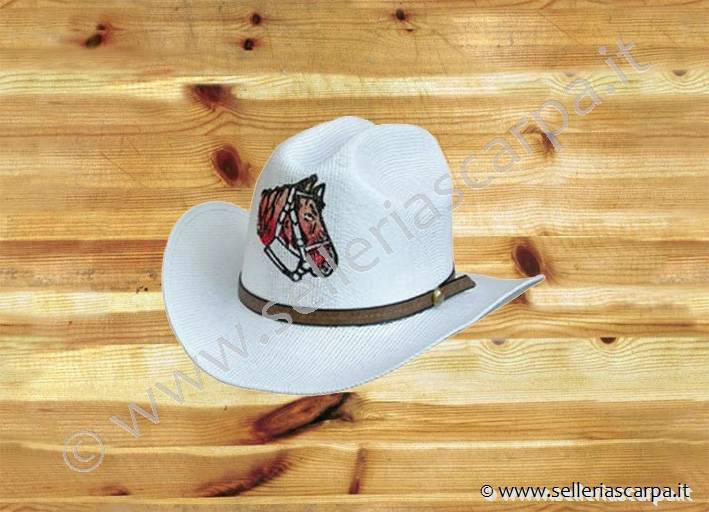 CAPPELLO WESTERN PAGLIA C/CAVALLO