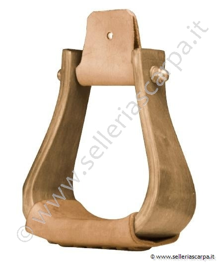 STAFFE WESTERN METALAB IN LEGNO CON PANCA LARGA