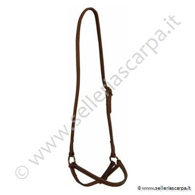 CHIUDI BOCCA WESTERN LAKOTA IN CUOIO ARTIGIANALE CON ANELLI FIBBIERIA OTTONE O INOX LK3041