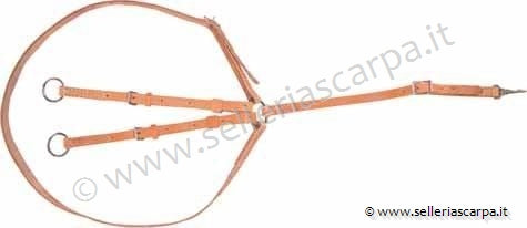 MARTINGALA WESTERN LAKOTA IN CUOIO ARTIGIANALE A COLLIER DOPPIA REGOLAZIONE