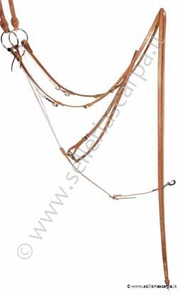 MARTINGALA TEDESCA SCHUTZ BROTHERS ABBASSATESTA CUOIO HARNESS FIBBIE INOX