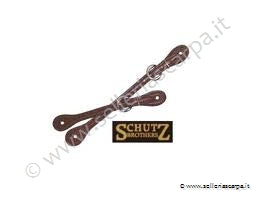 LACCIOLINI SCHUTZ-BROTHERS DA DONNA STRETTI IN CUOIO LAVORAZIONE BORDER STAMP