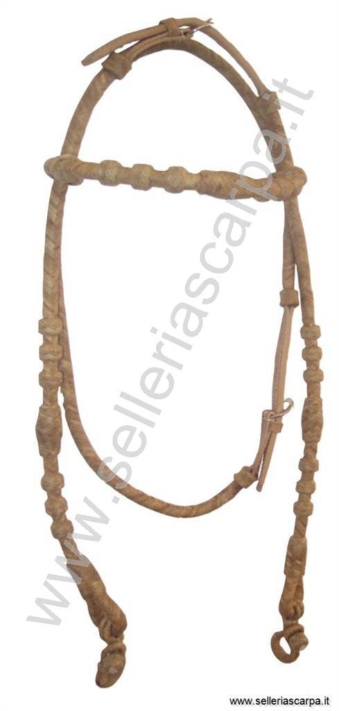 TESTIERA WESTERN CUOIO CRUDO AS00150