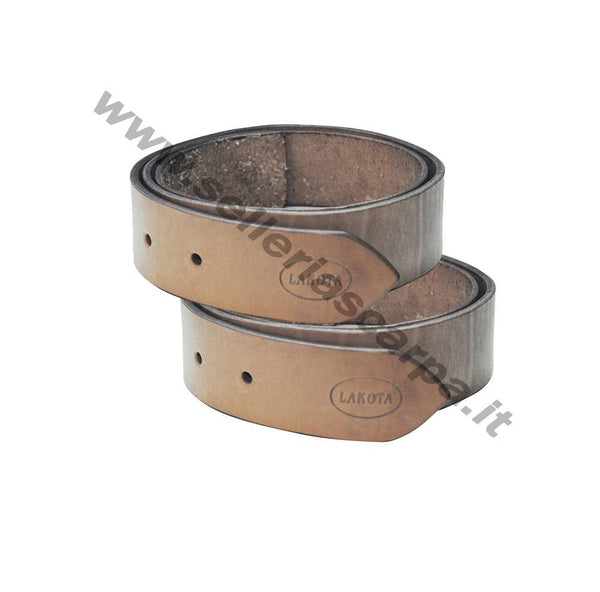 COPPIA STAFFILI CUOIO ARTIGIANALE LAKOTA