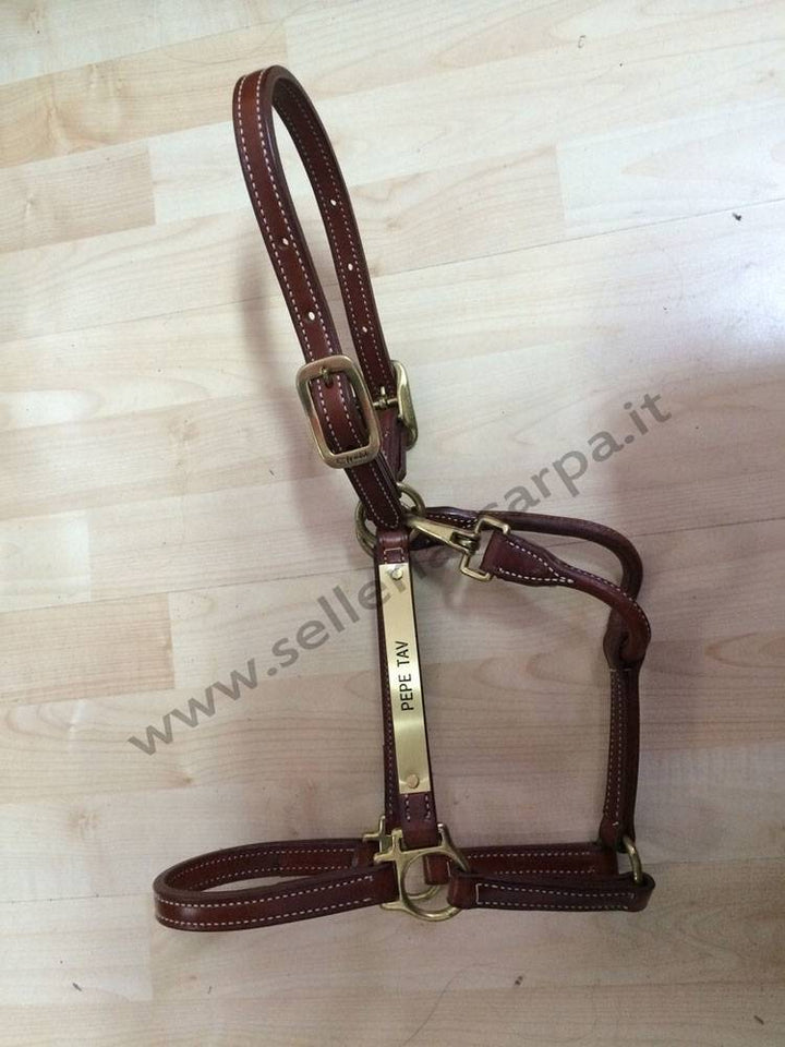 TARGA IN OTTONE PERSONALIZZATA SELLERIA SCARPA