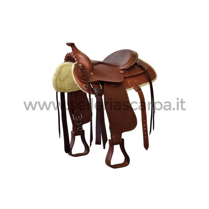 SELLA WESTERN LAKOTA SEGGIO NABUK LAVORAZIONE SILVER WIRE