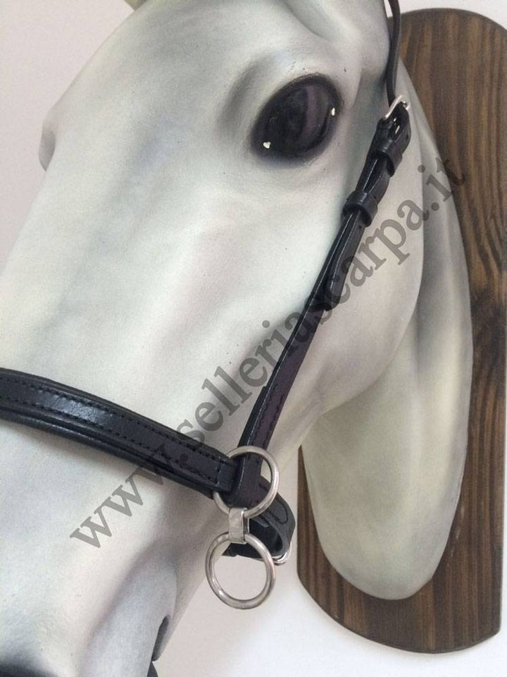 CAVEZZINO IN CUOIO CON ANELLI ELITE BY FREE HORSE