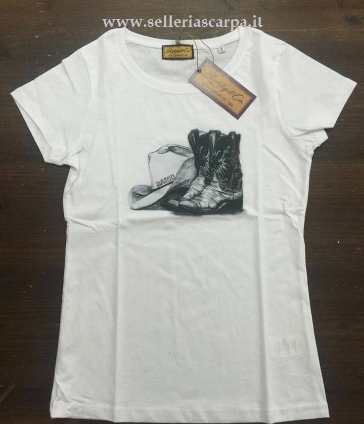 T-SHIRT DONNA BARKLEY COTONE BIANCA