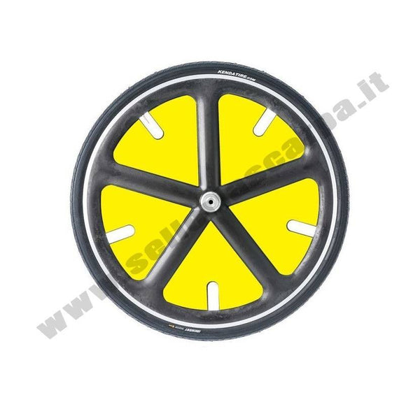 RUOTE SULKY CARBONIO  FMT NERA STICKERS COLORATI 28"