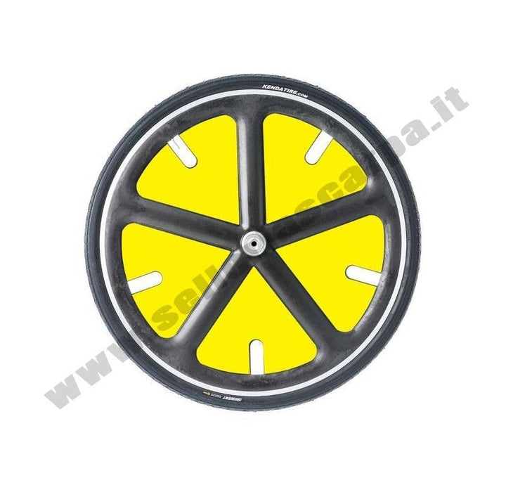 RUOTE SULKY CARBONIO  FMT NERA STICKERS COLORATI 28"