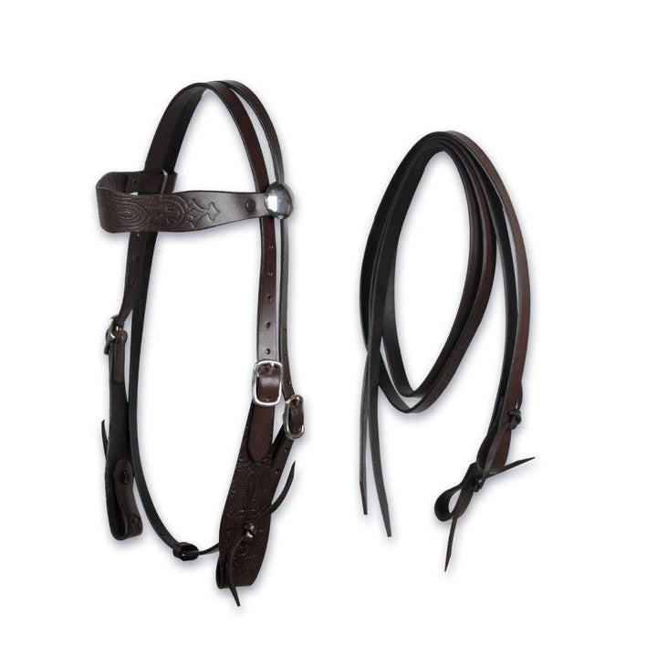 BRIGLIA WESTERN CON REDINI PONY SHETTY TOSONI