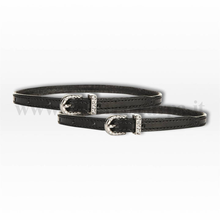 CINGHIA PER SPERONI (COPPIA) VERNICE E BRILLANTI HKM 4776