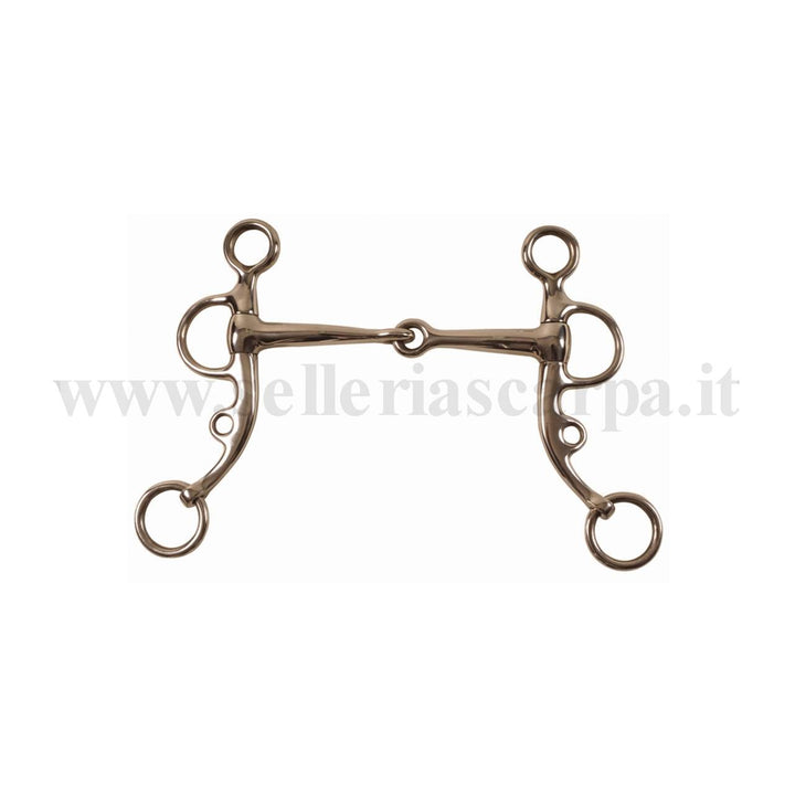 MORSO ARGENTINO INOX SNODATO UMBRIA EQUITAZIONE MO00121