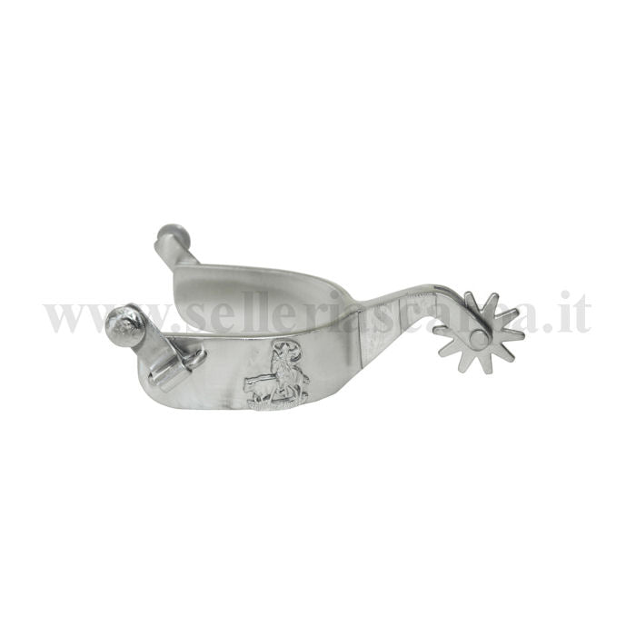 SPERONI WESTERN ACCIAIO SATINATO ROPER UMBRIA EQUITAZIONE SR00256