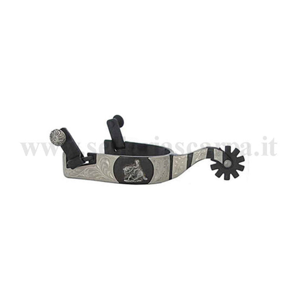 SPERONI WESTERN DECORAZIONE ARGENTI REINING UMBRIA EQUITAZIONE SR00263