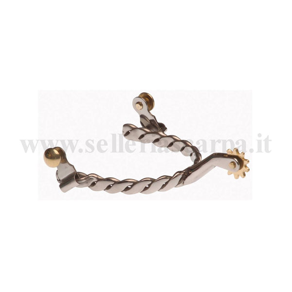 SPERONI WESTERN INOX TRECCIA UMBRIA EQUITAZIONE SR00021