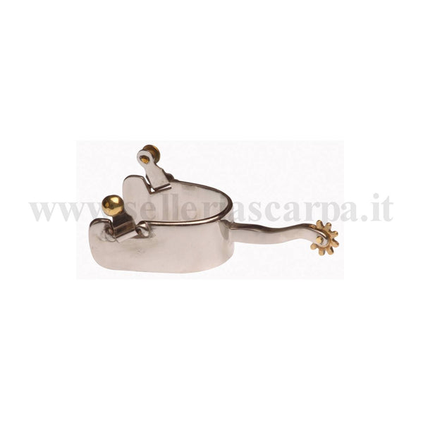 SPERONI WESTERN LARGHI INOX UMBRIA EQUITAZIONE SR00024