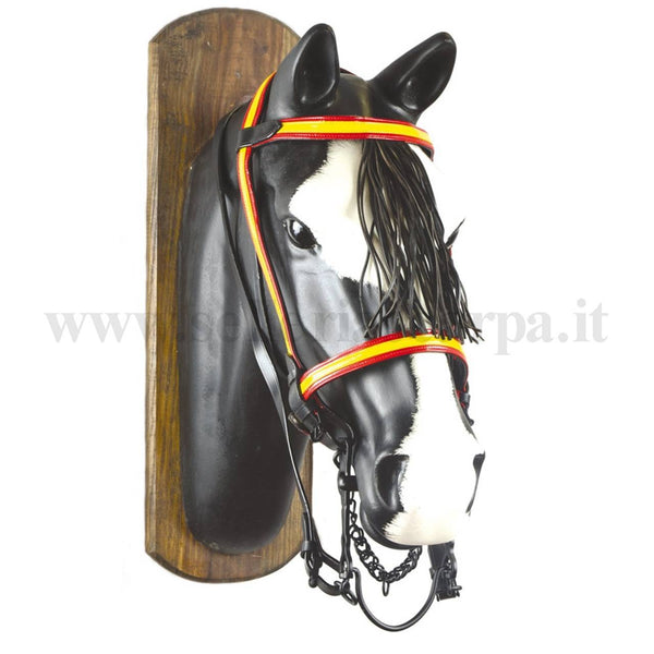 BRIGLIA VAQUERA CON FRANGE MODELLO BANDIERA BR00212