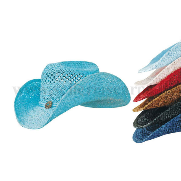 CAPPELLO IN PAGLIA TRAFORATA DA DONNA UMBRIA EQUITAZIONE AB00250
