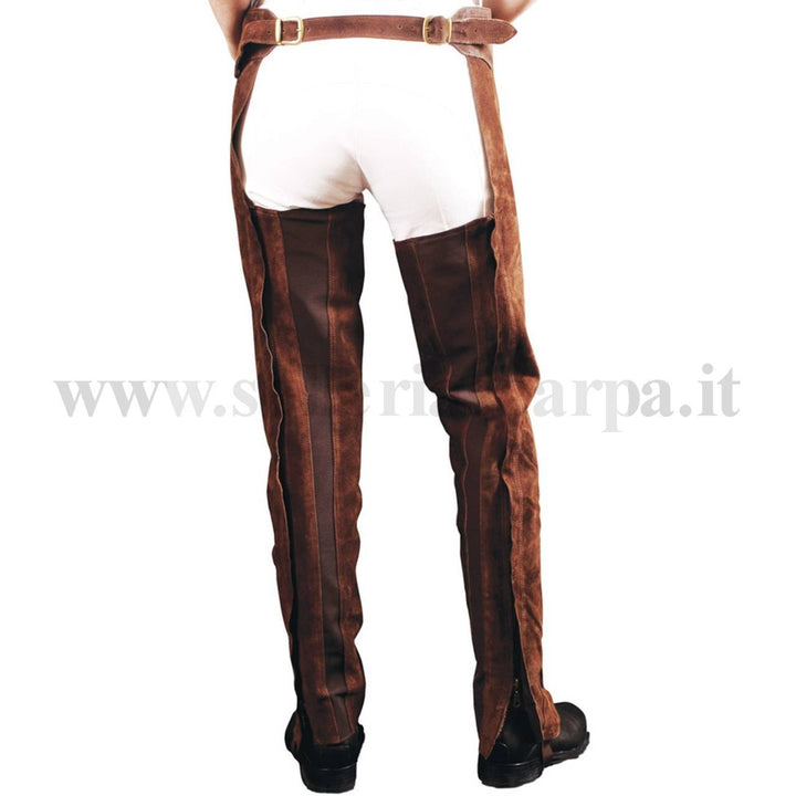 CHAPS IN PELLE SCAMOSCIATA MODELLO MONTA INGLESE UMBRIA EQUITAZIONE AB00050