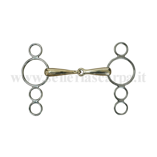 FILETTO PESSOA PIENO RAME TEDESCO 2 CHIAMATE UMBRIA EQUITAZIONE MO00023B