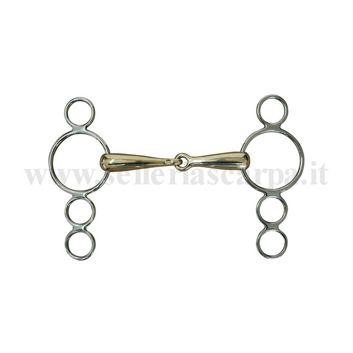 FILETTO PESSOA PIENO RAME TEDESCO 2 CHIAMATE UMBRIA EQUITAZIONE MO00023B
