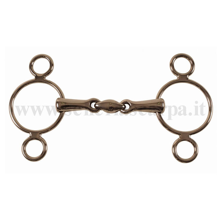 FILETTO  PESSOA  SNODATO  INOX OLIVA  VUOTO UMBRIA EQUITAZIONE MO00024