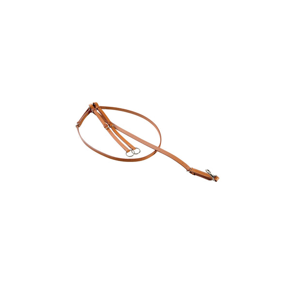MARTINGALA WESTERN POOL'S IN CUOIO ARTIGIANALE A COLLIER DOPPIA REGOLAZIONE
