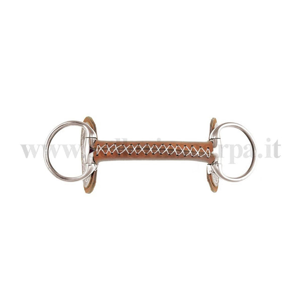 FILETTO OLIVA INTERO INOX IMB. RICOPERTA IN CUOIO MO00075