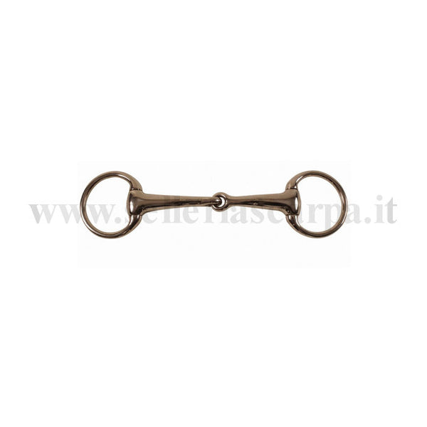 FILETTO OLIVA SNOD. INOX PIENO CON ANELLI PICCOLI IMB. 21 MM MO00020A