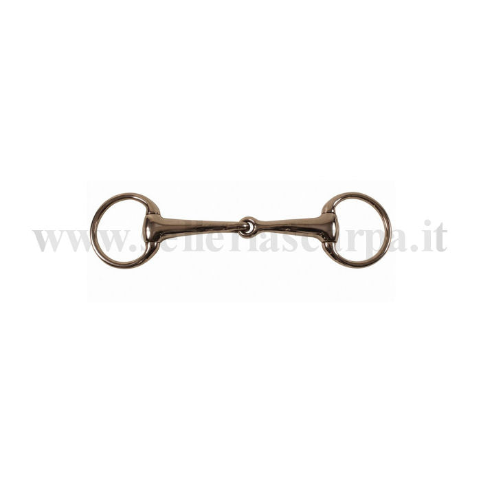 FILETTO OLIVA SNOD. INOX PIENO CON ANELLI PICCOLI IMB. 21 MM MO00020A