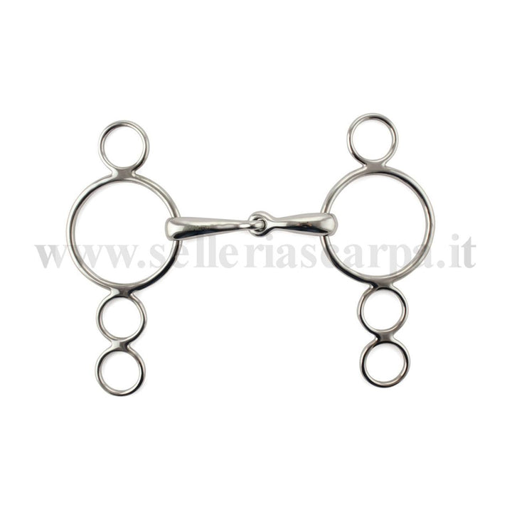 FILETTO PONY PESSOA 2 CHIAM.  SNOD. INOX VUOTO IMB. 23 MM MO00023P