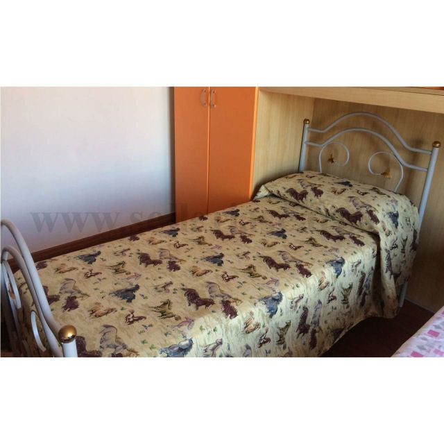 COPRILETTO TEMA CAVALLI SELLERIA SCARPA