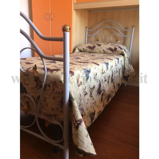 COPRILETTO TEMA CAVALLI SELLERIA SCARPA
