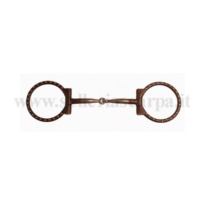 FILETTO WESTERN D FERRO BRUNITO ANELLI DECO. IMB. INSERTI RAME MO00135