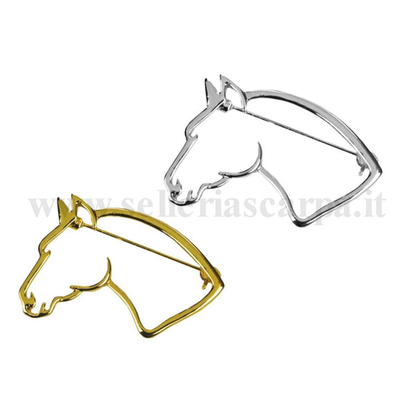SPILLA MODELLO TESTA DI CAVALLO ORO UMBRIA EQUITAZIONE GA00158