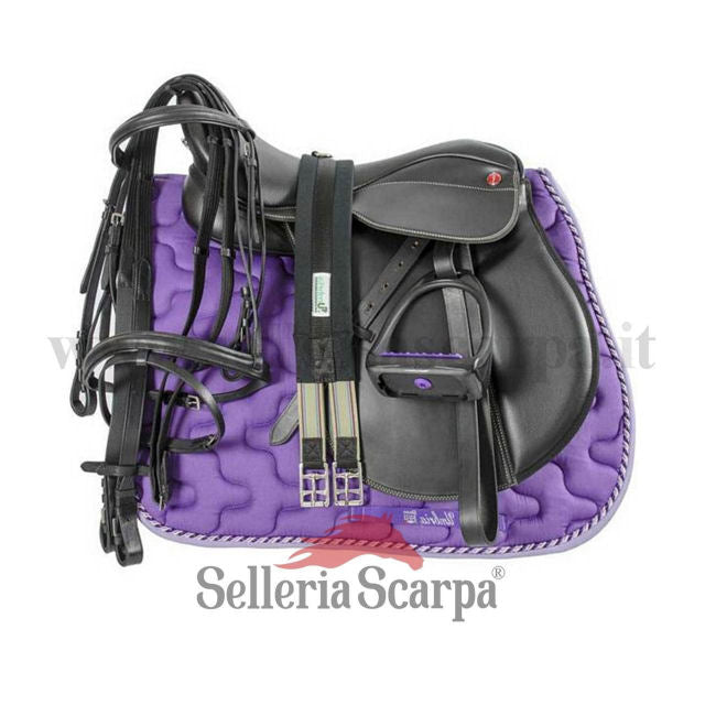 SET SELLA INGLESE COMPLETA PRO LIGHT VIOLA NEING1NEW999